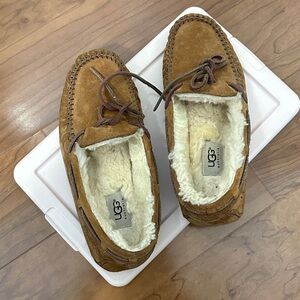 UGG Tan Suede Slippers